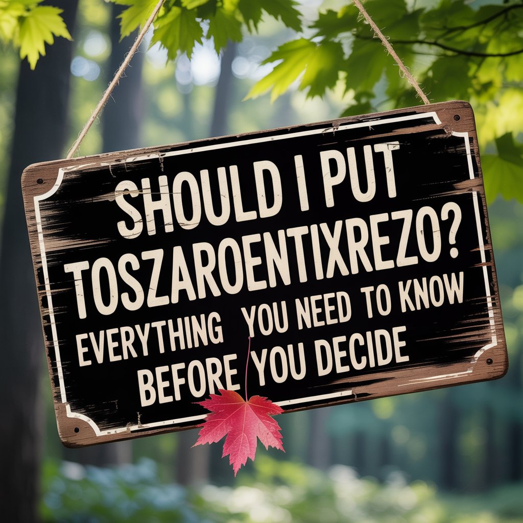 should i put toszaroentixrezo